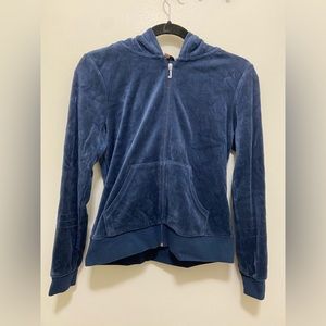 Juicy Couture Navy Blue Velour Tracksuit Small